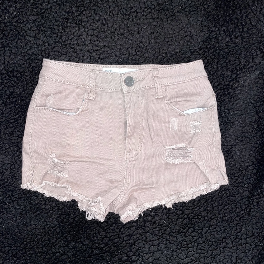 RSQ Distressed Khaki Shorts size 1